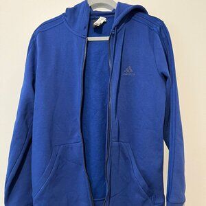 Blue Adidas Zip Up Jacket